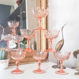 6 rosaline arcoroc luminarc champagne glasses