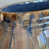 Planter caché-pots ceramic decor barbotine vintage
