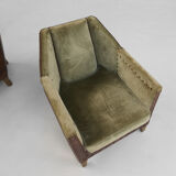 Ensemble de trois fauteuils Art Déco