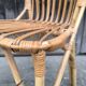 Chaise en rotin 1960
