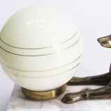 Lamp dog art deco
