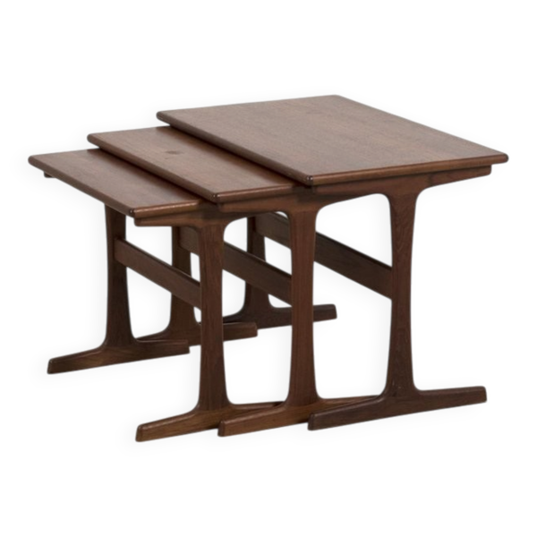 Tables gigognes par Kai Kristiansen, ensemble de 3
