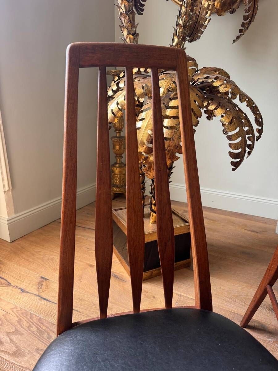 Suite de 6 chaises de salle à manger de Niels Koefoed « Eva » danois en palissandre
