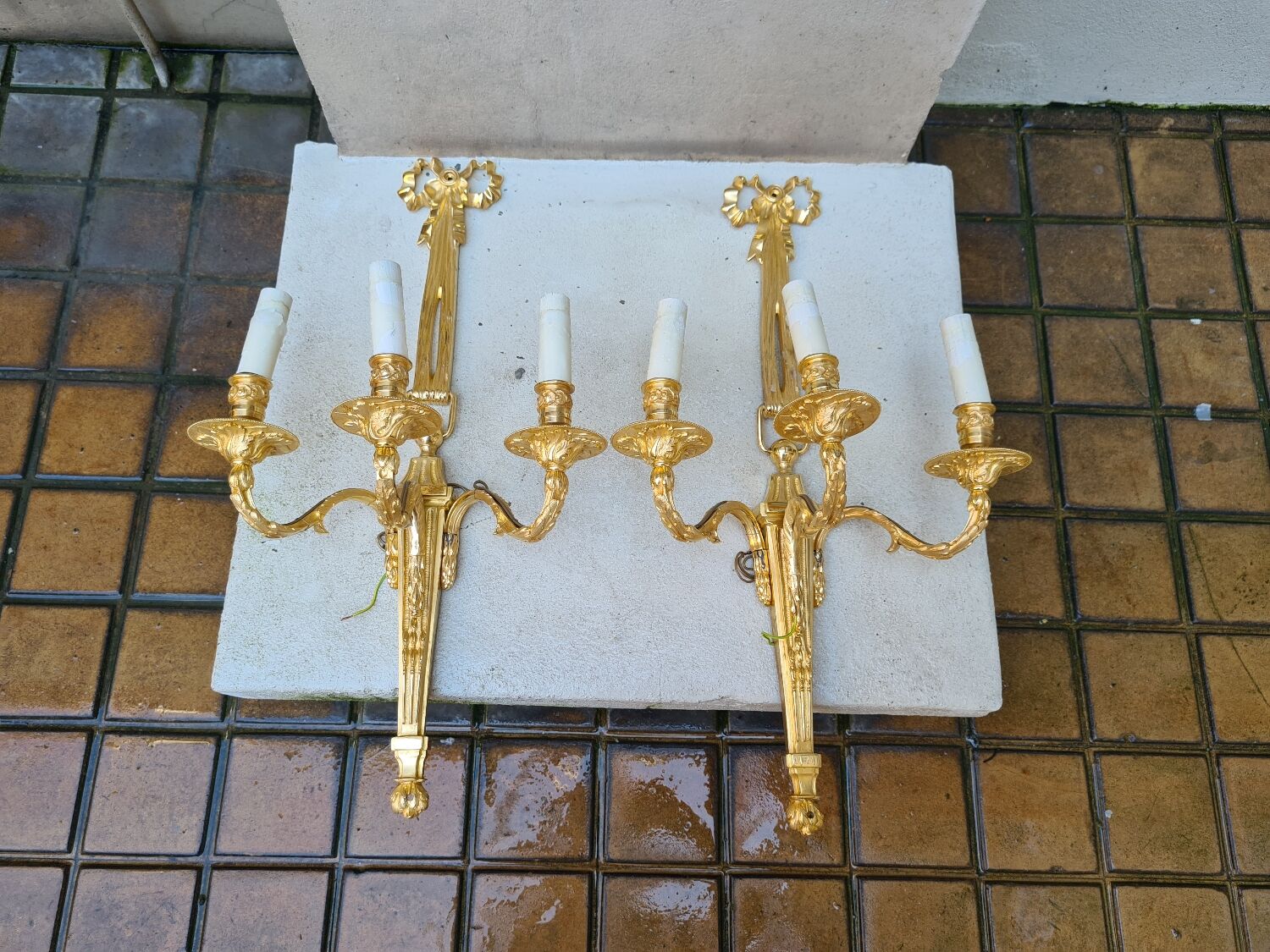 Pair of wall lamps Maison Charles