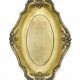 Large empty pocket bowl, antique rockwork, gilded metal, Louis XV style.