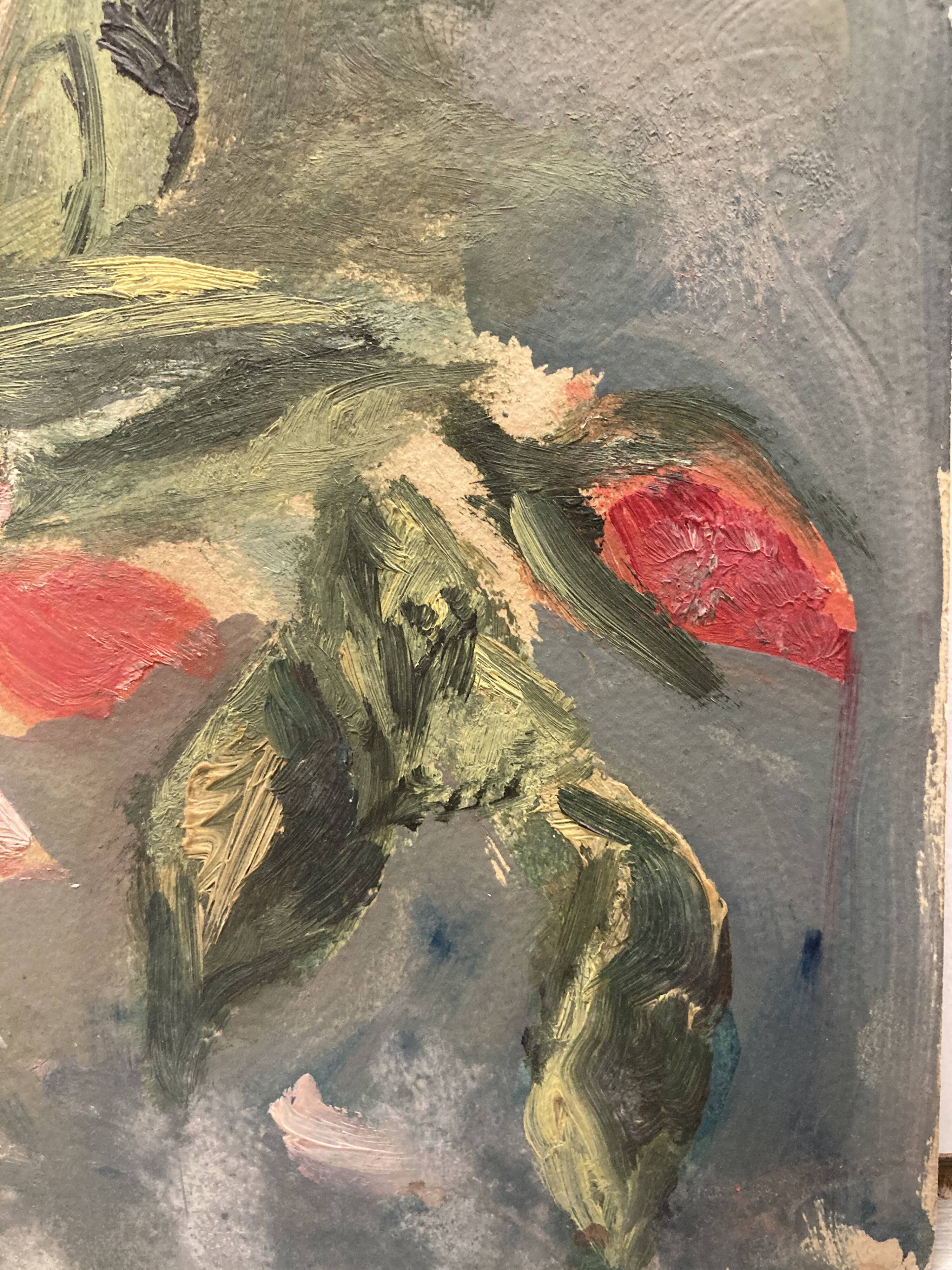 Vintage rose painting