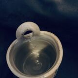 Handmade pot 14cm old vintage pottery flower decor wall hanging or to place on a beautiful piece of furniture