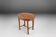 Timeless French Art Deco carved oval side table in oak, 1930s