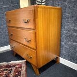 Vintage compass foot chest of drawers