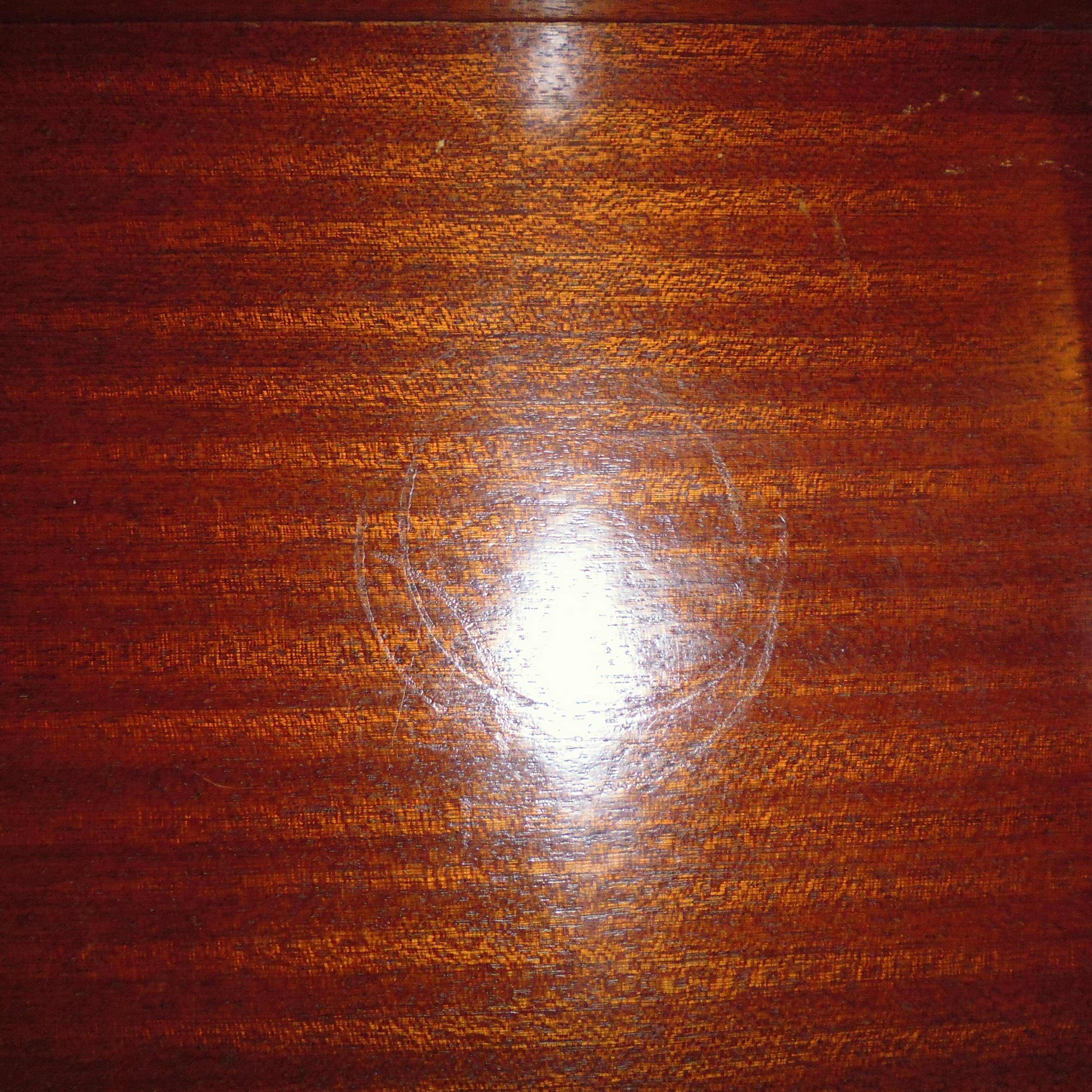 Brass bedside table and mahogany dressing 70s