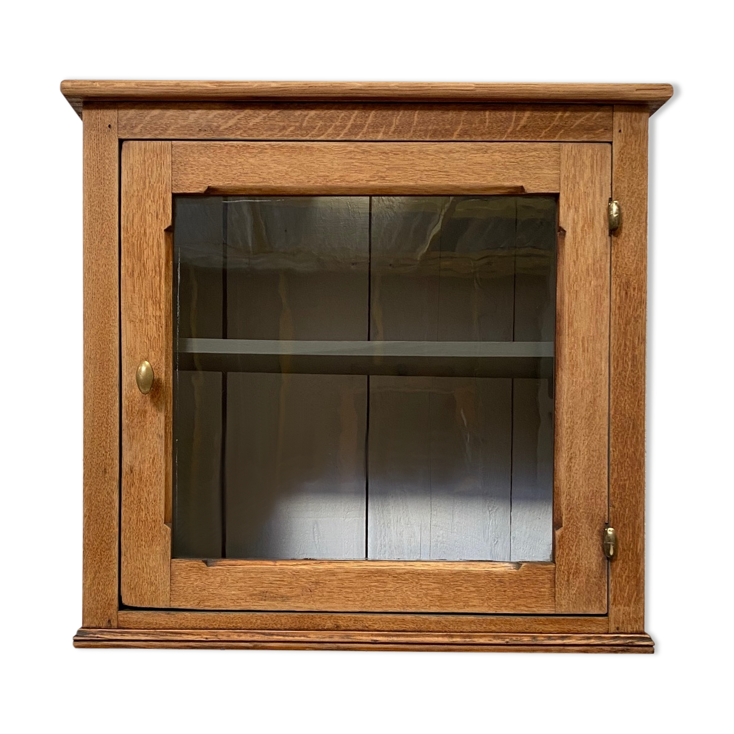 Antique oak wall or installation window