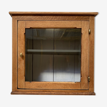 Antique oak wall or installation window