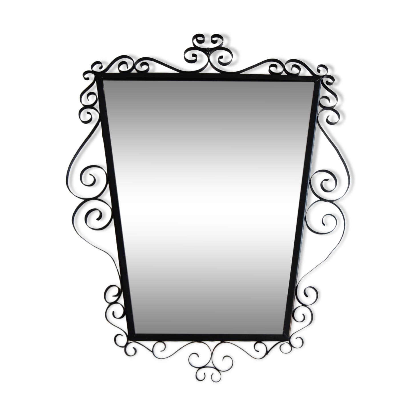 Mid-century 1970s wall mirror