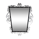 Mid-century 1970s wall mirror