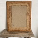 Wooden frame with flower poster