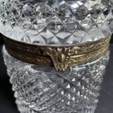 Cylindrical box – Crystal and gilded bronze