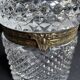 Cylindrical box – Crystal and gilded bronze