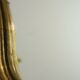 Small Vintage French Gold Baroque Mirror Crested Mirror Resin 1960s