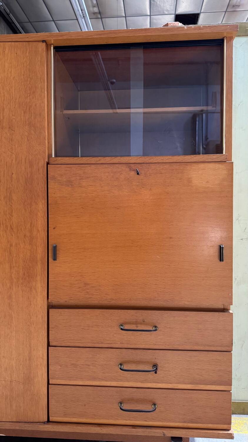 Light wood secretary cabinet 60/70