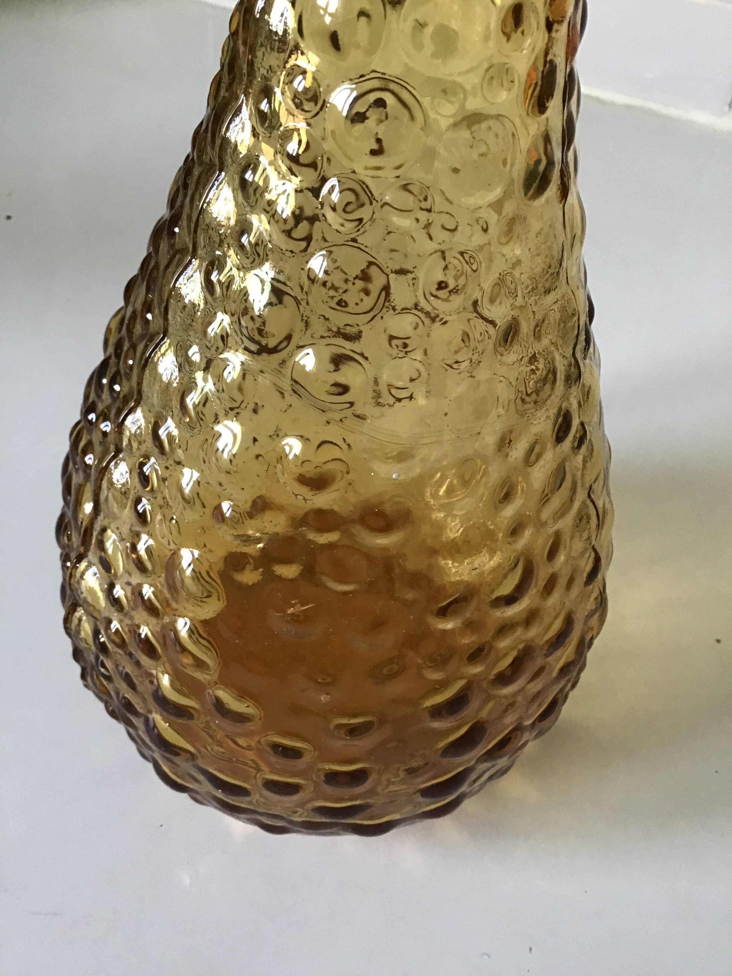 Large yellow-brown Empoli bottle