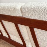 Canapé FD130/3 by Hvidt Mølgaard, Mid Century sofa in teak, Denmark