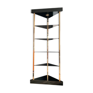 Étagère lumineuse en laiton années