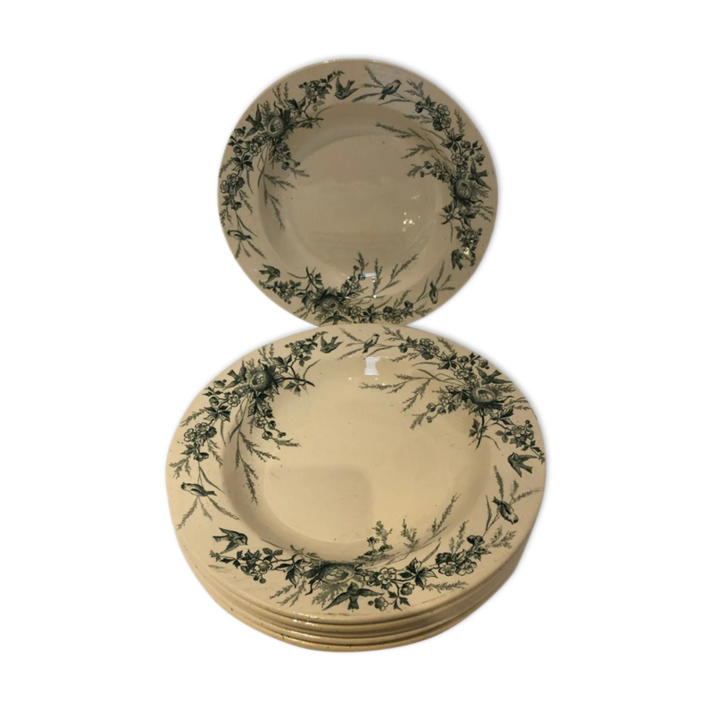 5 hollow plates Linotte Iron Earth