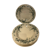 5 assiettes creuses Linotte Terre de fer