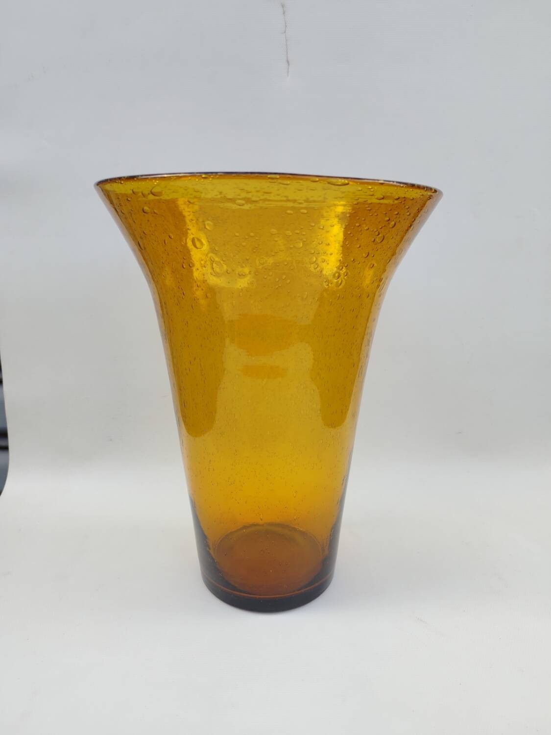 Very large bubble glass vase, from Biot glassworks.