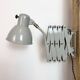 Grey Industrial Cast Iron Wall Light from Elektrosvit, 1960s