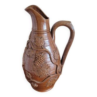 Beauvais stoneware wine pitcher