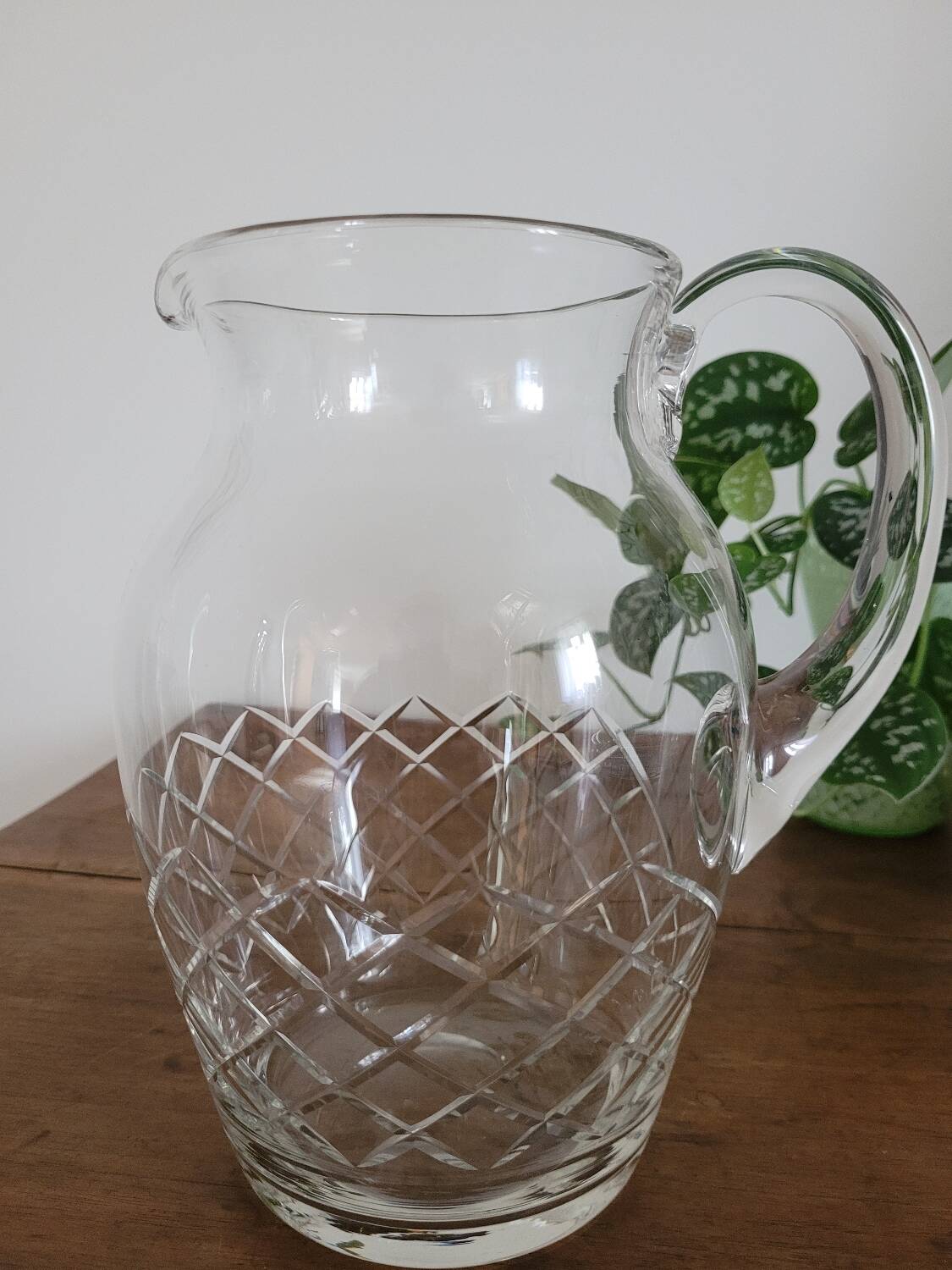 Pichet n°1 en cristal ciselé / taillé