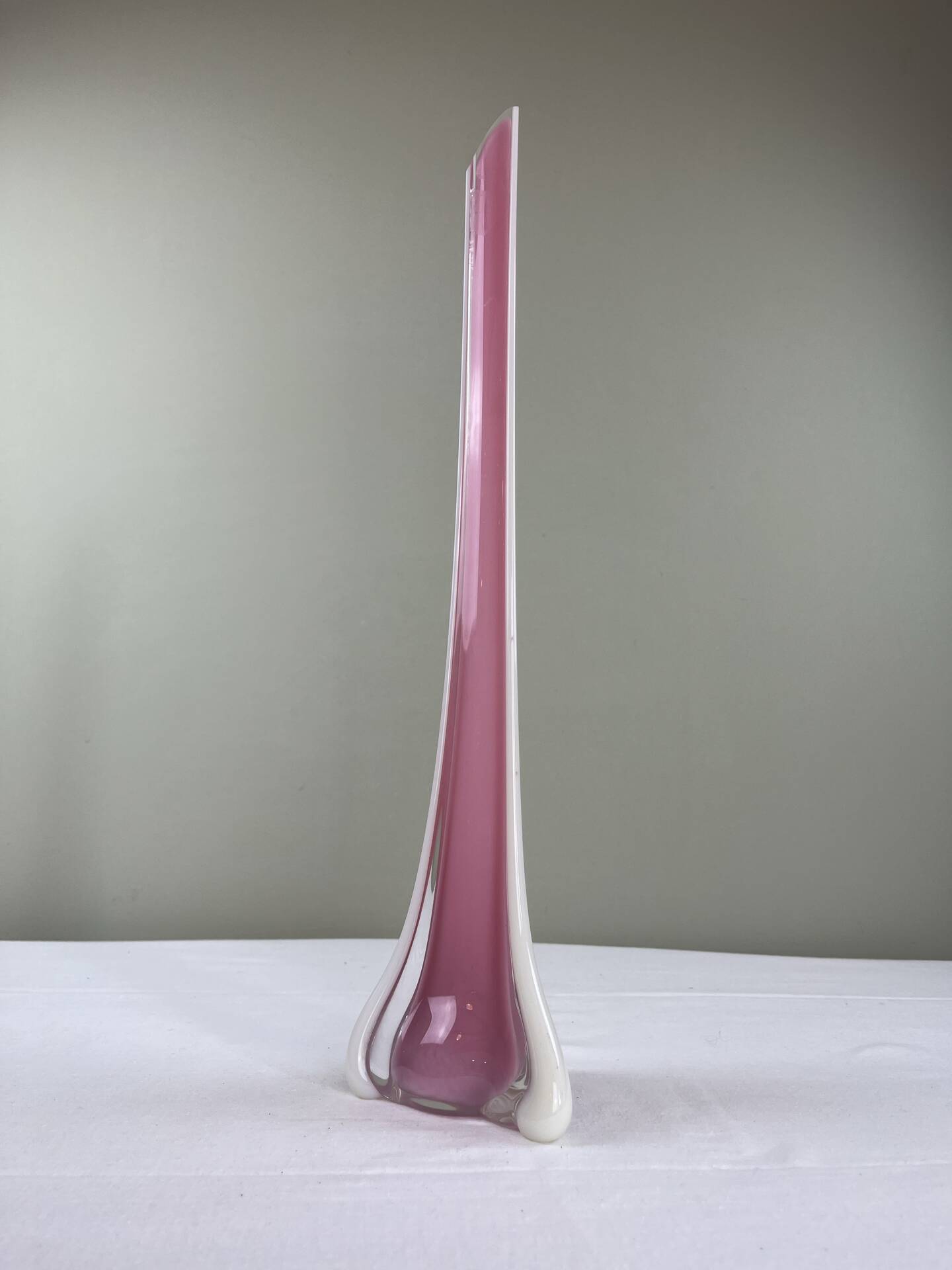 Sculptural blown glass vase