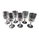 6 water glasses or large wine glasses Crystal d'Arques Model Louvre