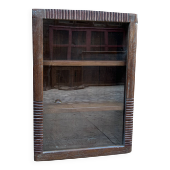 Art Deco wall display cabinet in Burmese teak