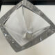 Asymmetrical crystal vase from Sèvres, 1970s.