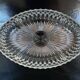 Vintage oval glass cut serving platter