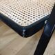 4 folding chairs cannage and black metal Cidue