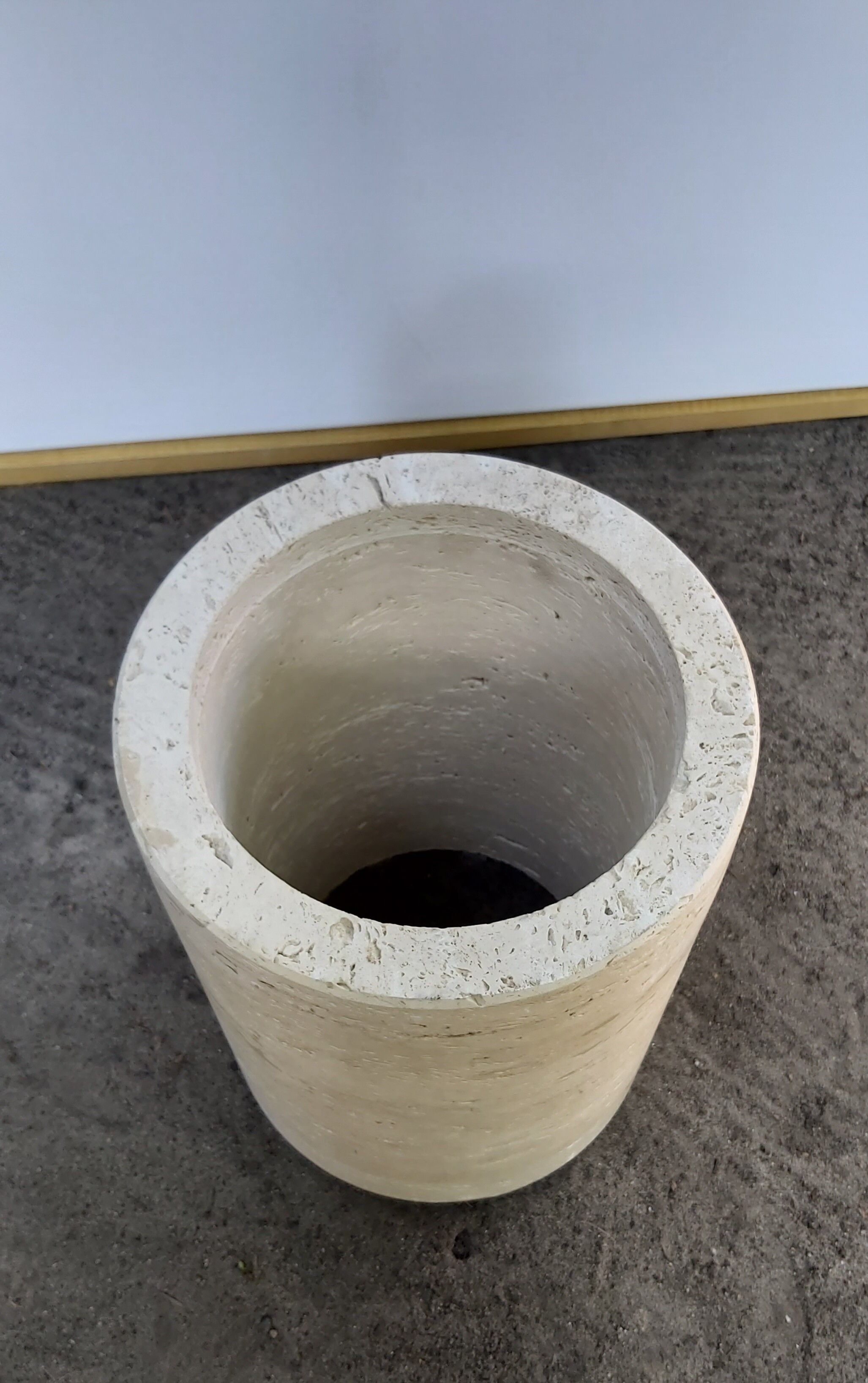 Travertine table, Italy, 1980s