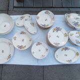 44-piece vintage Limoges porcelain service from 1970
