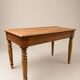 Antique farmhouse table in solid oak – Art Deco handles