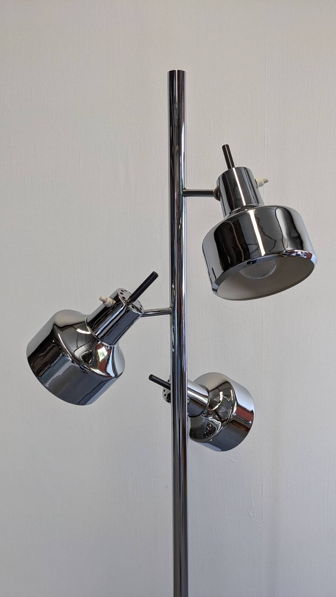 Space age floor lamp with 3 spots by Etienne Fermigier for Monix, France 1970