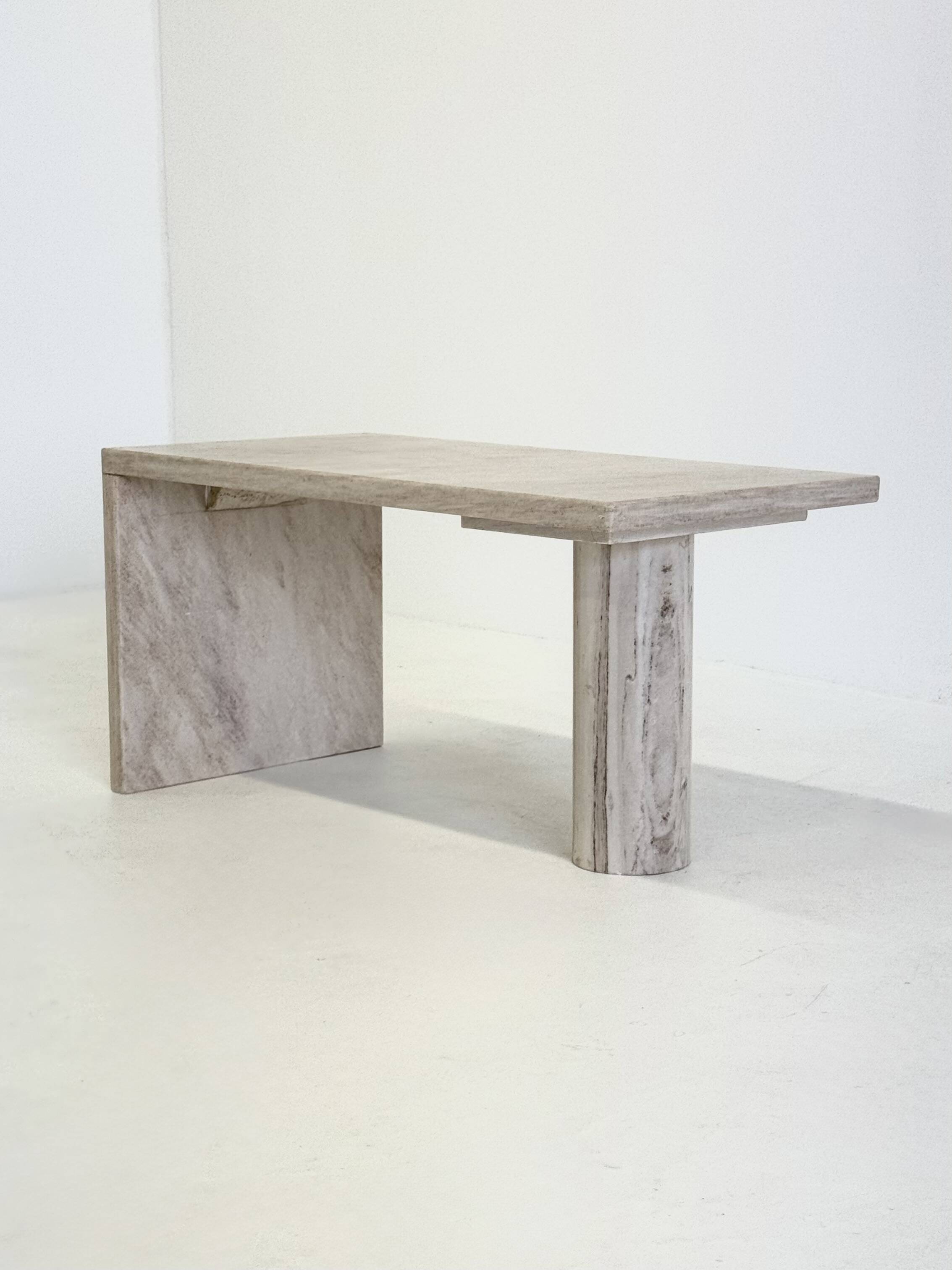 Italian marble palissandro coffee table or side table
