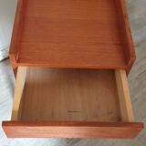 Scandinavian-style compass-footed bedside