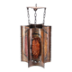 Accolay brutalist chandelier in copper and resin, 1960s