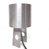 Lampe de table année 70 inox formes géométriques