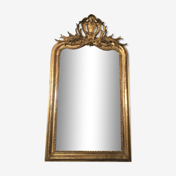 Miroir Louis Philippe avec fronton 140x88cm