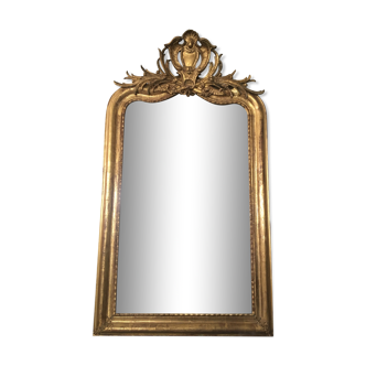 Miroir Louis Philippe avec fronton 140x88cm