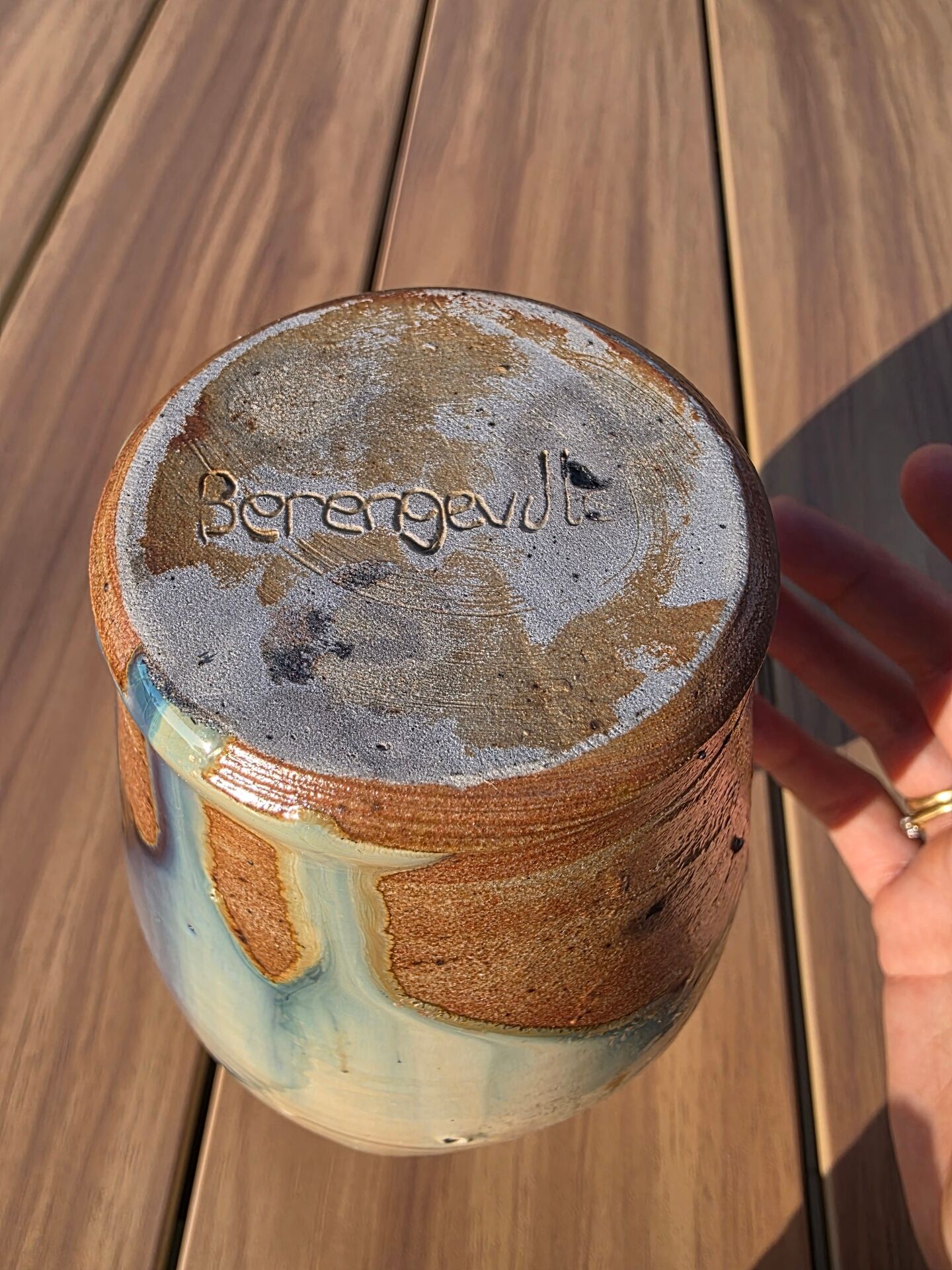 Soliflore Ceramic Oil Bottle Berangeville Jacques Asserin