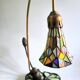 Art Nouveau Table Lamp Tiffany Style "Lotus Flower"